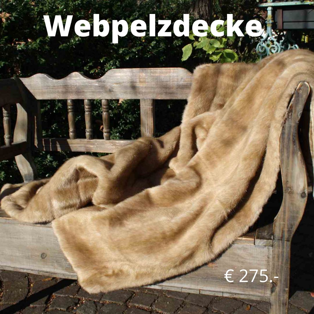 Webpelz mit Wollstoff von Kollektion Strenesse ca. 190x145cm